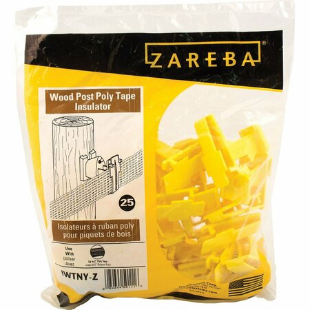 WOODSTREAM Zareba Wood Post Poly Tape Insulator IWTNY-Z